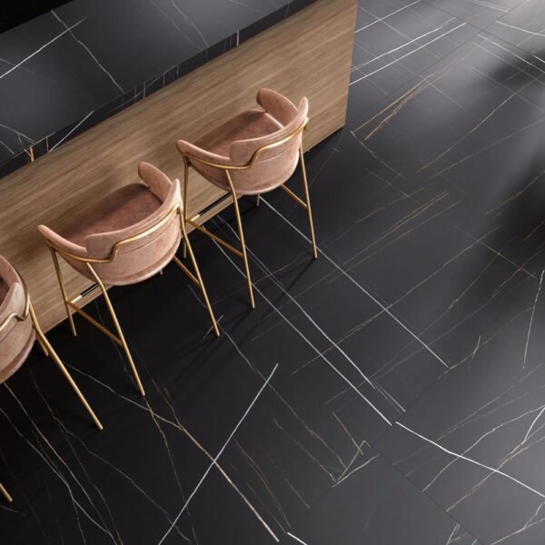 Italbec Floor Tiles Azalai Negro Natural 39" x 39" - Image 2