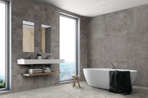 Italbec Floor Tiles Industrial Black Natural 32" x 32" - Image 2