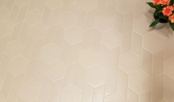 Italbec Floor Tiles New Panal Hexagone Farina Matte 6" x 7" - Image 2