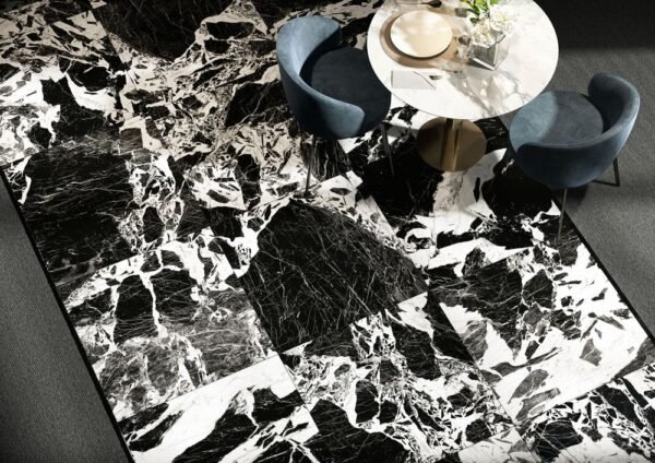 Italbec Floor Tiles Prestige Black Antique Effect Natural 29" x 29" - Image 2