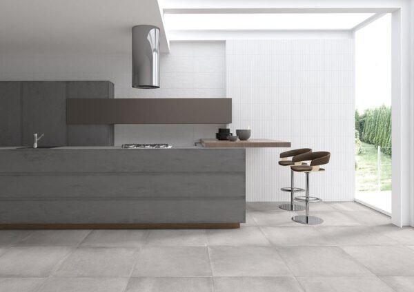 Italbec Wall Tiles Essential Concrete White Matte 16" x 48" - Image 2