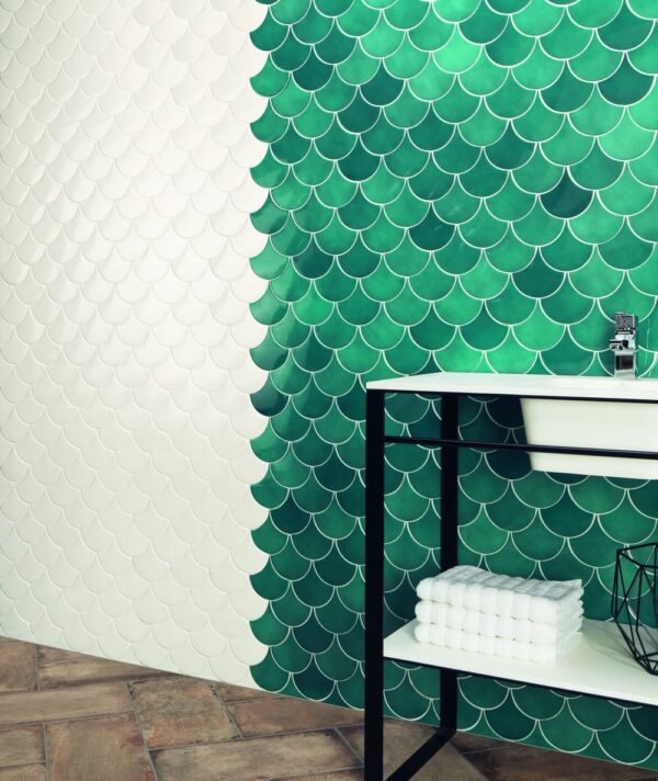 Italbec Wall Tiles Squama Olive Glossy 3" x 5" - Image 2