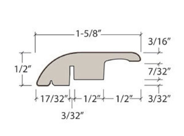 Next Floor Laminate Water's Edge Boardwalk Reducer 94"