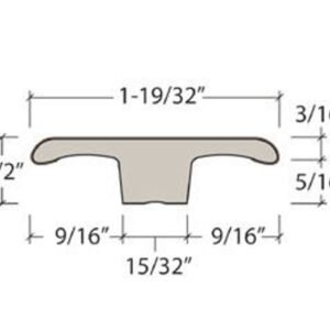 Next Floor Laminate Water's Edge Glacier T Molding 94"