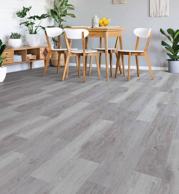 Next Floor Vinyl Planks Groundwork Pewter Oak Glue Down 7-1/4" x 48" - Image 2