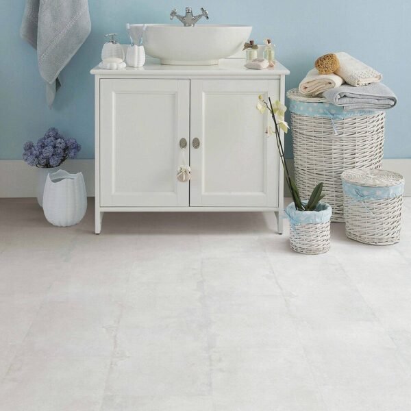 Next Floor Vinyl Tiles Bedrock Whitewash Glue Down 12" x 24" - Image 2