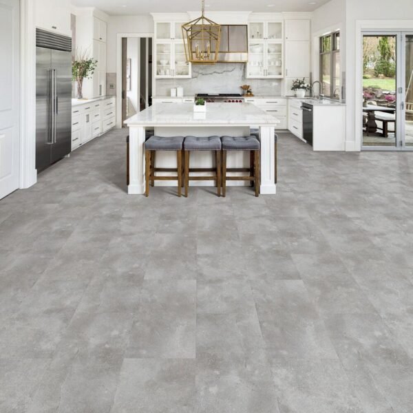 Next Floor Vinyl Tiles Bedrock Sterling Limestone Glue Down 12" x 24" - Image 2