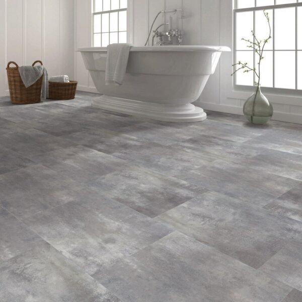 Next Floor Vinyl Tiles Patina Antique Pewter Glue Down 18" x 24" - Image 2
