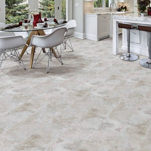 Next Floor Vinyl Tiles StoneCast Monumental 526 Latte Stone Click Lock 12" x 24" - Image 2