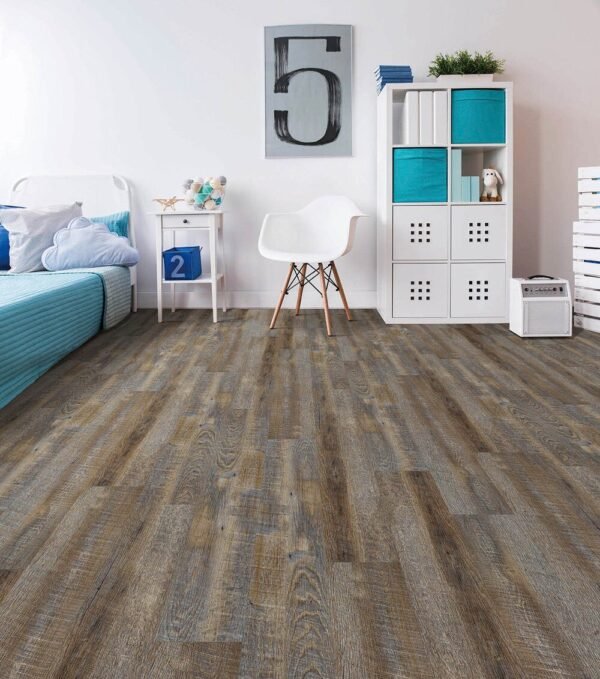 Next Floor Vinyl Planks StoneCast Incredible Toasted Barnboard Click Lock 7" x 48" - Image 2