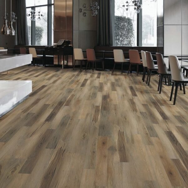 Next Floor Vinyl Plank ScratchMaster Center Point Rich Hickory Glue Down 6" x 48" - Image 2