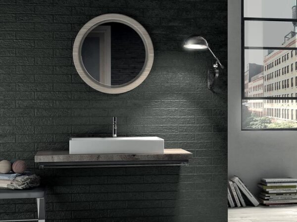 Centura Wall Tiles The Wall Nero Matte 3" x 12" - Image 2