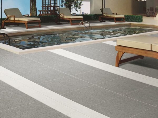 Centura Floor Tiles Basaltina Mid Grey Matte 12" x 24" - Image 2