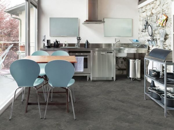 Centura Floor Tiles Wet Cement Dark Grey Matte 24" x 24" - Image 2