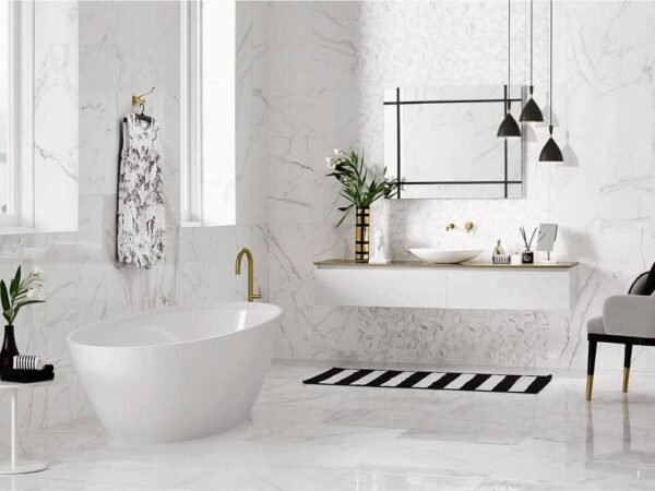 Centura Floor Tiles Precious Calacatta Matte 24" x 24" - Image 2
