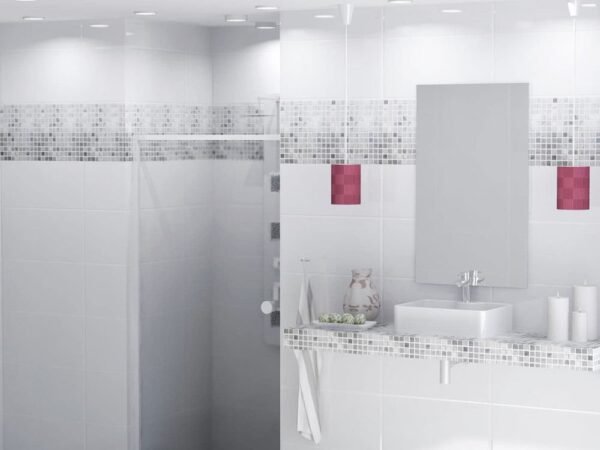 Centura Wall Tiles White White Glossy 12" x 24" - Image 2