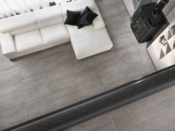 Centura Floor Tiles Stark Antracite Matte 12" x 24" - Image 3