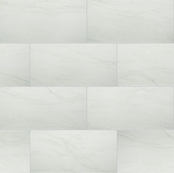 MSI Surfaces Floor Tiles Durban White-Cool Matte 12" x 24"
