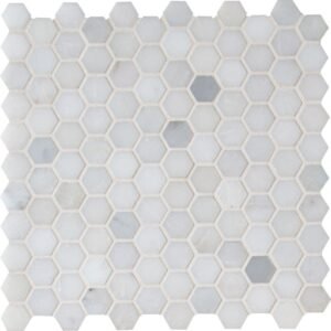 MSI Surfaces Hexagon Mosaic Greecian White-Cool Polished 11-1/2" x 12"