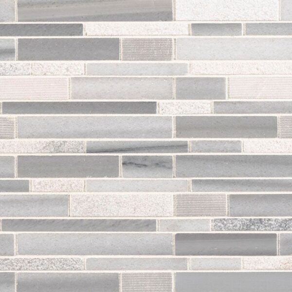 MSI Surfaces Mosaic Bergamo Gray-Light Multi Finish 12" x 12"
