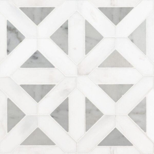 MSI Surfaces Mosaic Bianco Dolomite White-Cool Polished 12" x 12"