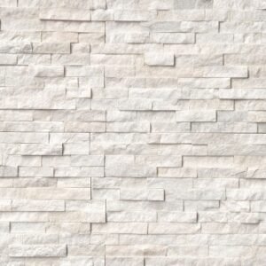 MSI Surfaces Wall Tiles Arctic White-Cool Splitface 6" x 24"