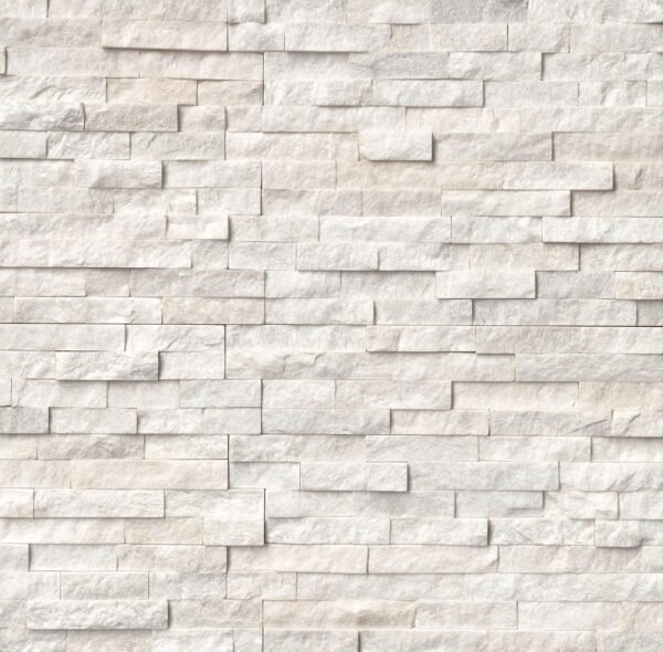 MSI Surfaces Wall Tiles Arctic White-Cool Splitface 6" x 24"