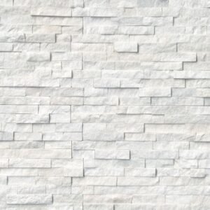 MSI Surfaces Wall Tiles Arctic White-Cool Splitface Corner 6" x 12" x 6"