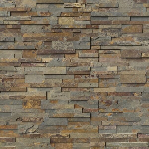 MSI Surfaces Wall Tiles Gold Rush Brown Splitface 6" x 24"