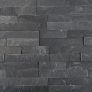 MSI Surfaces Wall Tiles Premium Black Splitface 6" x 24"