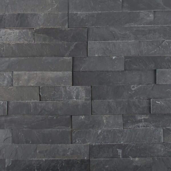 MSI Surfaces Wall Tiles Premium Black Splitface 6" x 24"