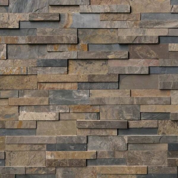 MSI Surfaces Wall Tiles Rustic Gold Multicolor Splitface 6" x 24"