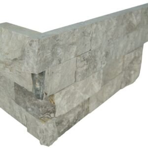 MSI Surfaces Wall Tiles Silver Canyon Gray-Light Splitface Corner 6" x 12" x 6"