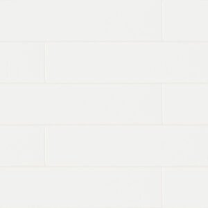 MSI Surfaces Wall Tiles Whisper White-Cool Glossy 4" x 16"
