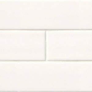 MSI Surfaces Wall Tiles White-Cool Glossy 4" x 12"