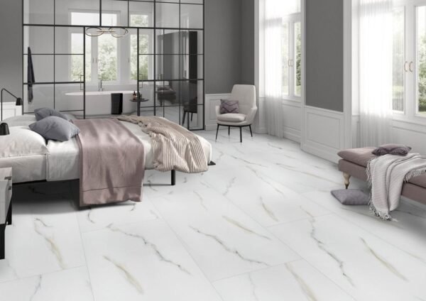 MSI Surfaces Floor Tiles Aria Bianco White-Cool Polished 24" x 48" - Image 2