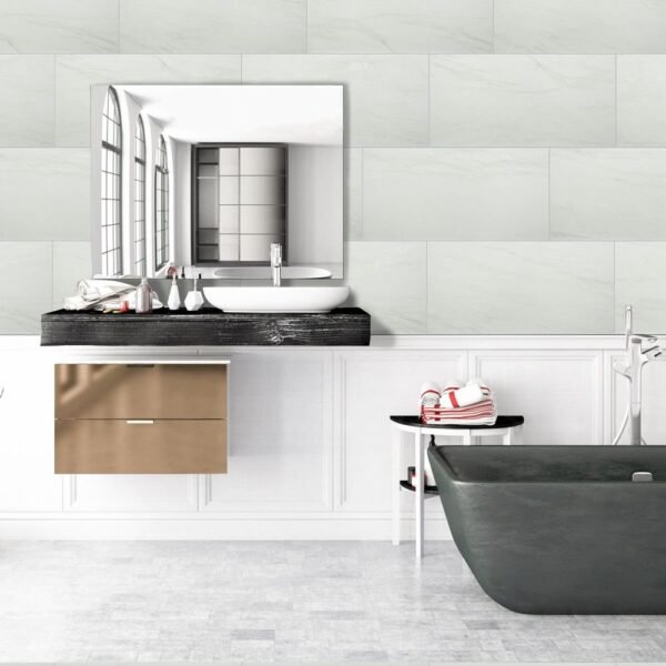 MSI Surfaces Floor Tiles Durban White-Cool Matte 12" x 24" - Image 2