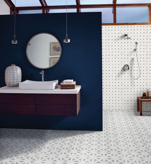 MSI Surfaces Mosaic Bianco Dolomite White-Cool Polished 12-1/2" x 12-1/2" - Image 2