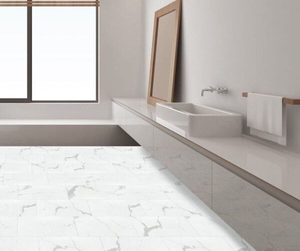 MSI Surfaces Vinyl Tiles Trecento Calacatta Marbello Click Lock 12" x 24" - Image 2
