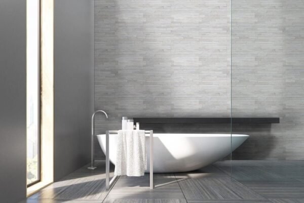 MSI Surfaces Wall Tiles Arctic White-Cool Splitface 4-1/2" x 16" - Image 2