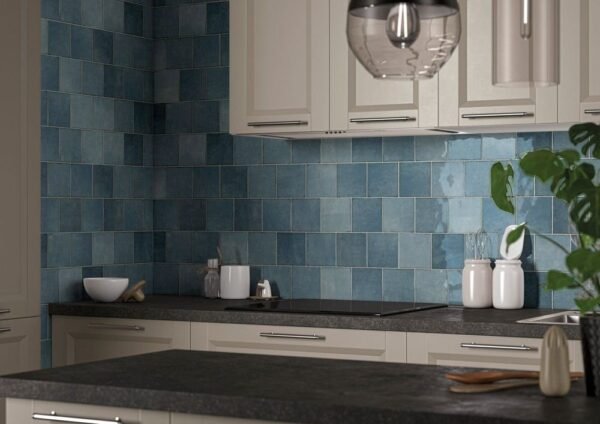 MSI Surfaces Wall Tiles Renzo Denim Blue Glossy 5" x 5" - Image 2