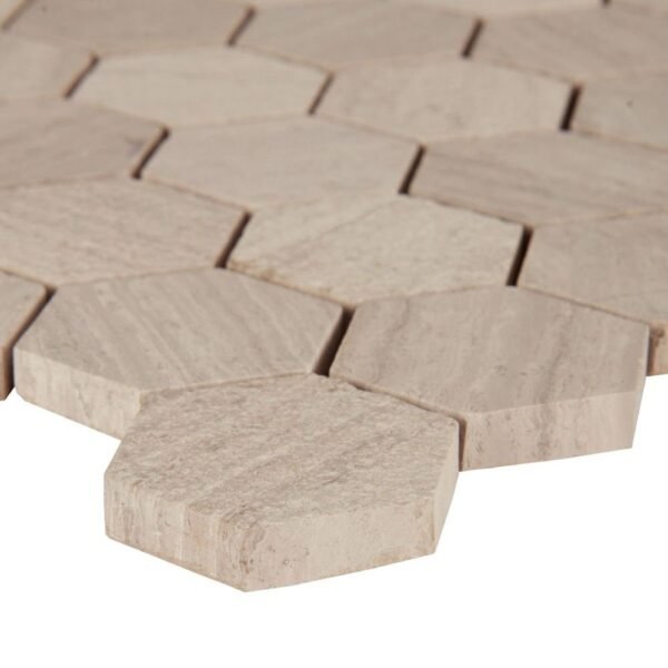 MSI Surfaces Hexagon Mosaic Honeycomb Gray-Light Multi Finish 11-3/4" x 12" - Image 3