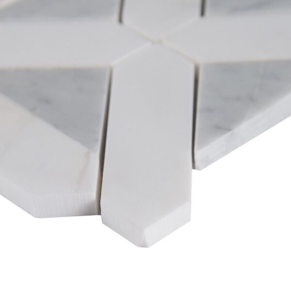 MSI Surfaces Mosaic Bianco Dolomite White-Cool Polished 12" x 12" - Image 3