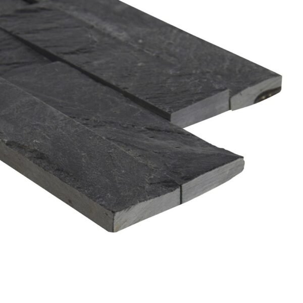 MSI Surfaces Wall Tiles Premium Black Splitface 6" x 24" - Image 3