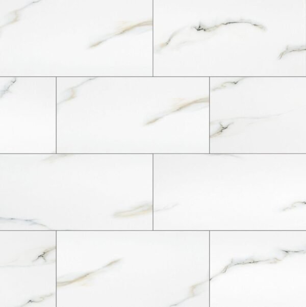 MSI Surfaces Floor Tiles Aria Bianco White-Cool Polished 12" x 24" - Image 4