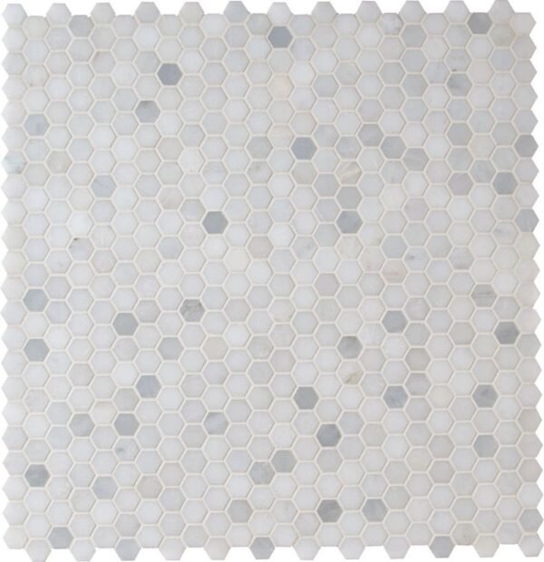 MSI Surfaces Hexagon Mosaic Greecian White-Cool Polished 11-1/2" x 12" - Image 4