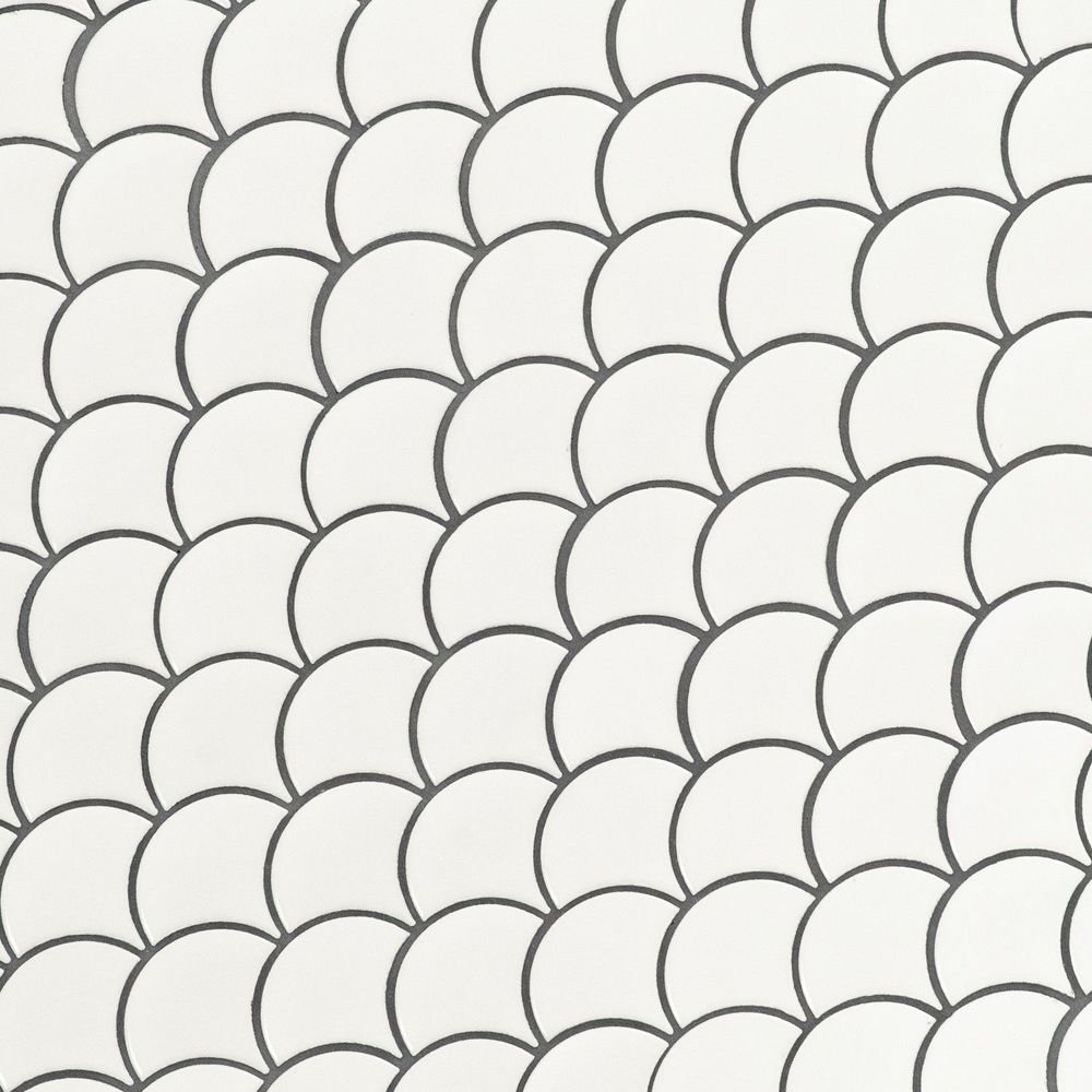 MSI Surfaces Mosaic Retro Scallop White-Cool Glossy 10" x 13" - Image 4