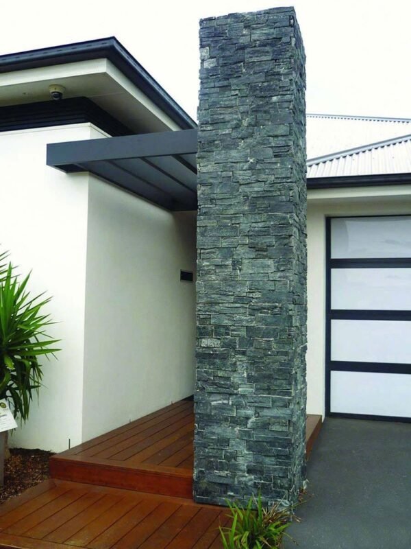 MSI Surfaces Wall Tiles Coal Canyon Black Splitface Corner 6" x 12" x 6" - Image 4