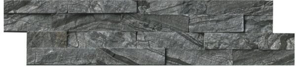 MSI Surfaces Wall Tiles Glacial Black Splitface 6" x 24" - Image 4