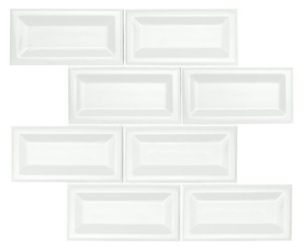 MSI Surfaces Wall Tiles Whisper Inverted Bevel White-Cool Glossy 3" x 6" - Image 4